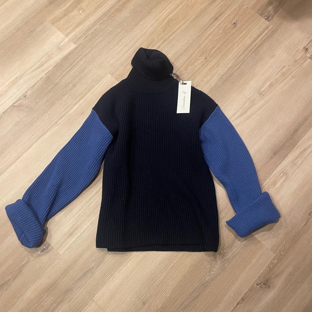 Clementine B XS Wool Colorblock Turtleneck - NWT